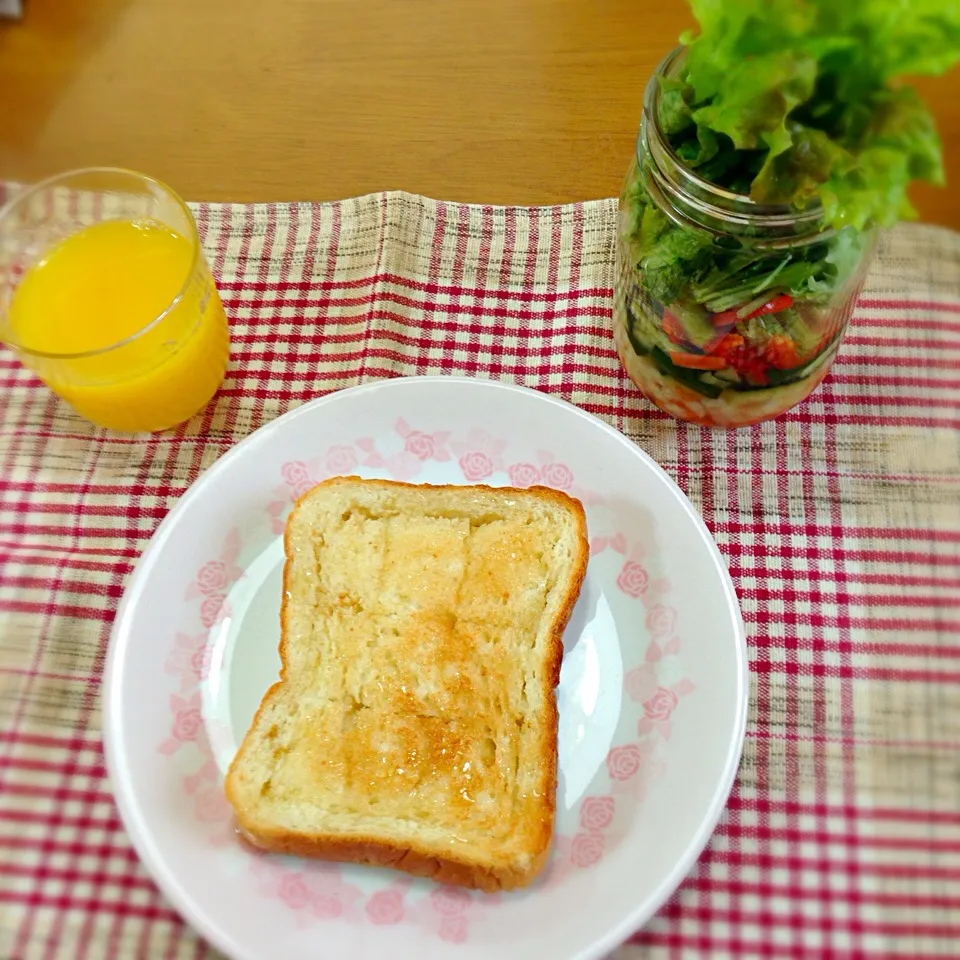 ココナッツオイルのトースト✨|きたろうさん