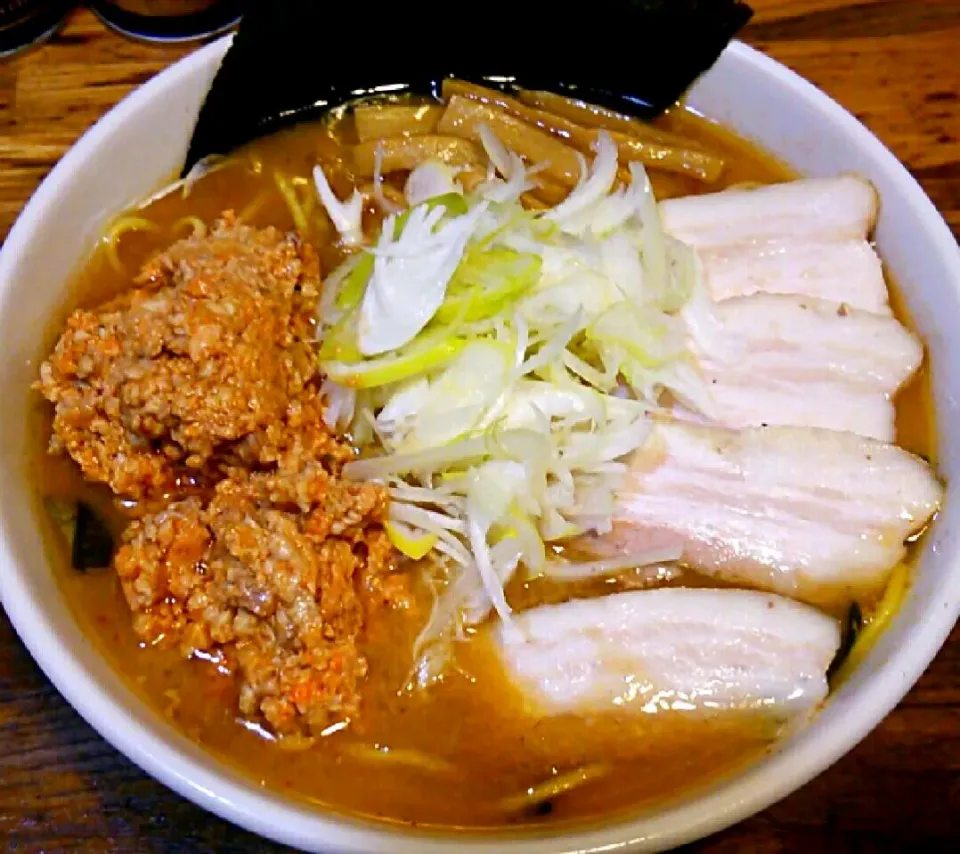 Snapdishの料理写真:がんこ＠池袋
アンキモの味噌悪魔ラーメン 1,100円
#ラーメン #東京都豊島区 #池袋駅 #046|しんたたさん