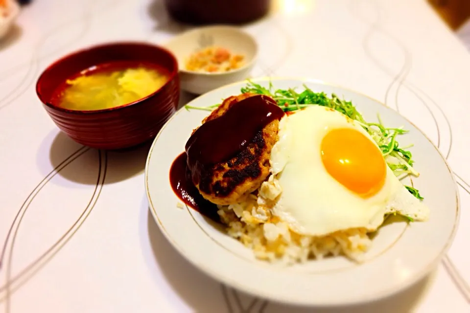 ロコモコ丼|こはるびよりさん