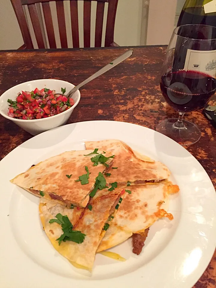 Smoked rib eye quesadilla|lauren shannonさん