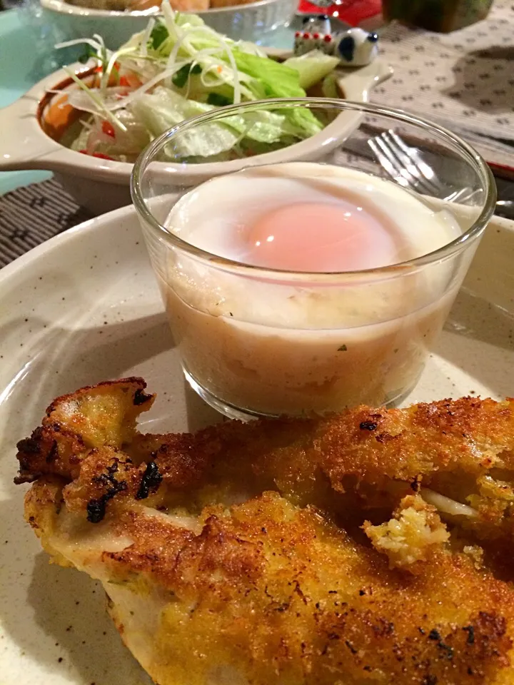 Snapdishの料理写真:Herb chicken with egg slut... Just yummy!!|Nigel Nakadaさん