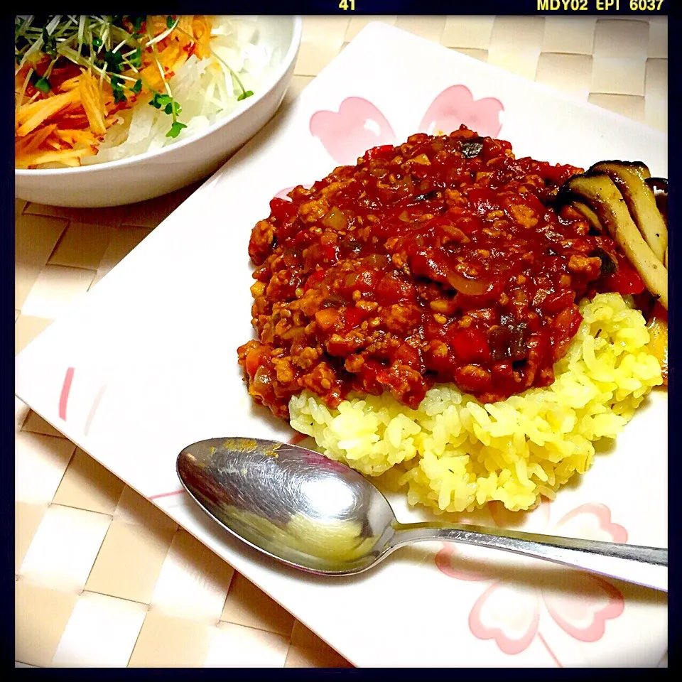 鳥挽肉のトマトキーマカレー|かなっぺさん