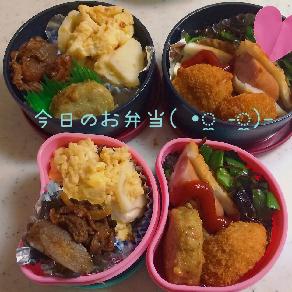 Snapdishの料理写真:今日のお弁当〜(^^;;|三姉妹のママさん