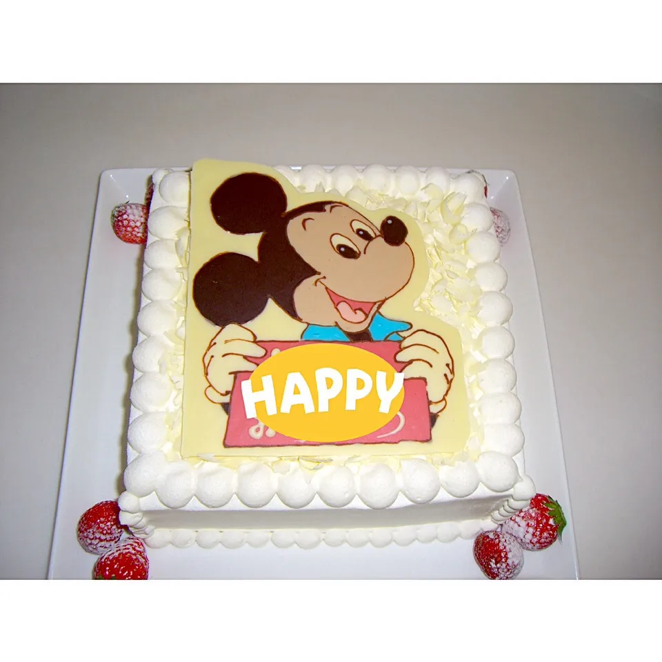 Mickeyのキャラチョコケーキ|bakedpieさん