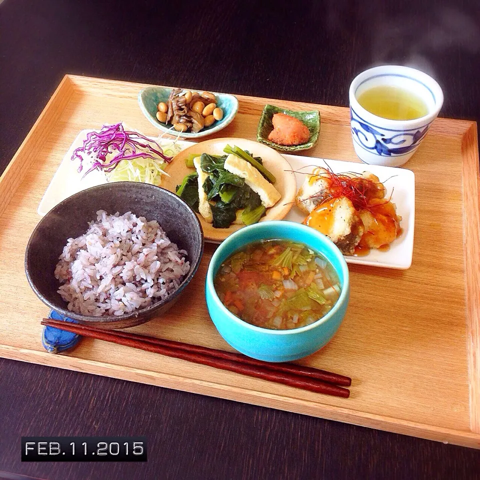 鱈の黒酢あんかけ定食|amumuさん