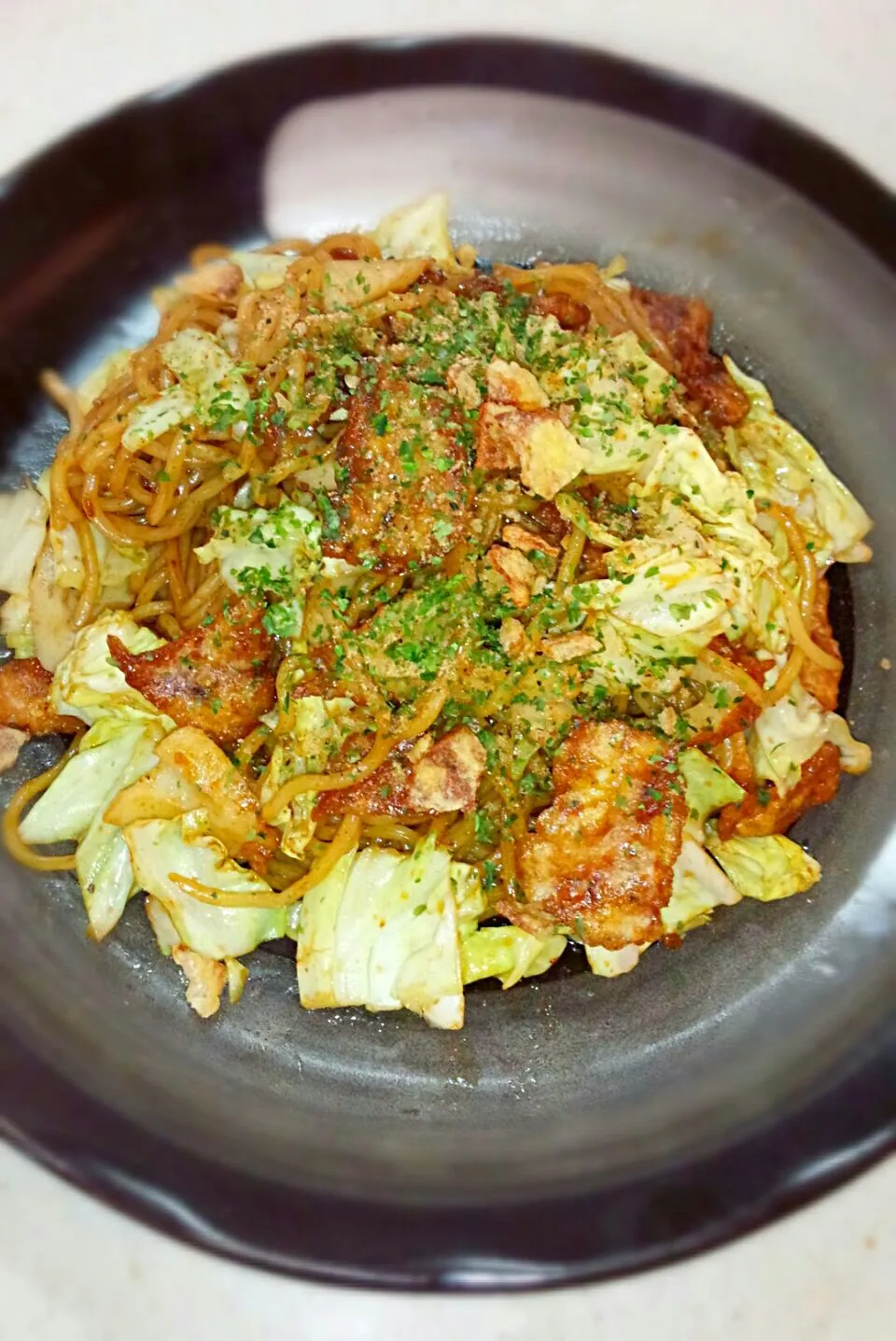 まいりちゃんの料理♪イカの姿焼きフライ焼きそば♡|ゆっこさん