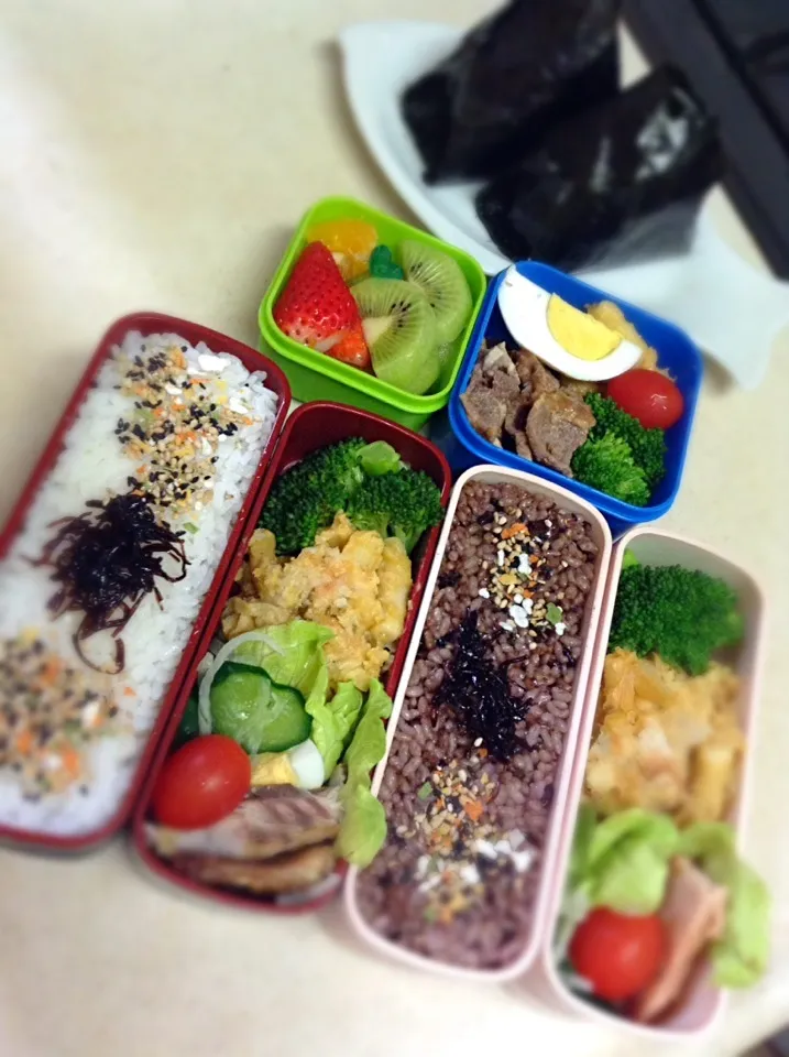 Snapdishの料理写真:Today's lunch boxes.|hoppycowさん