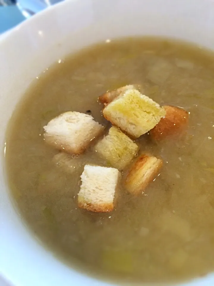 Leek and potato soup;)|aястасияさん