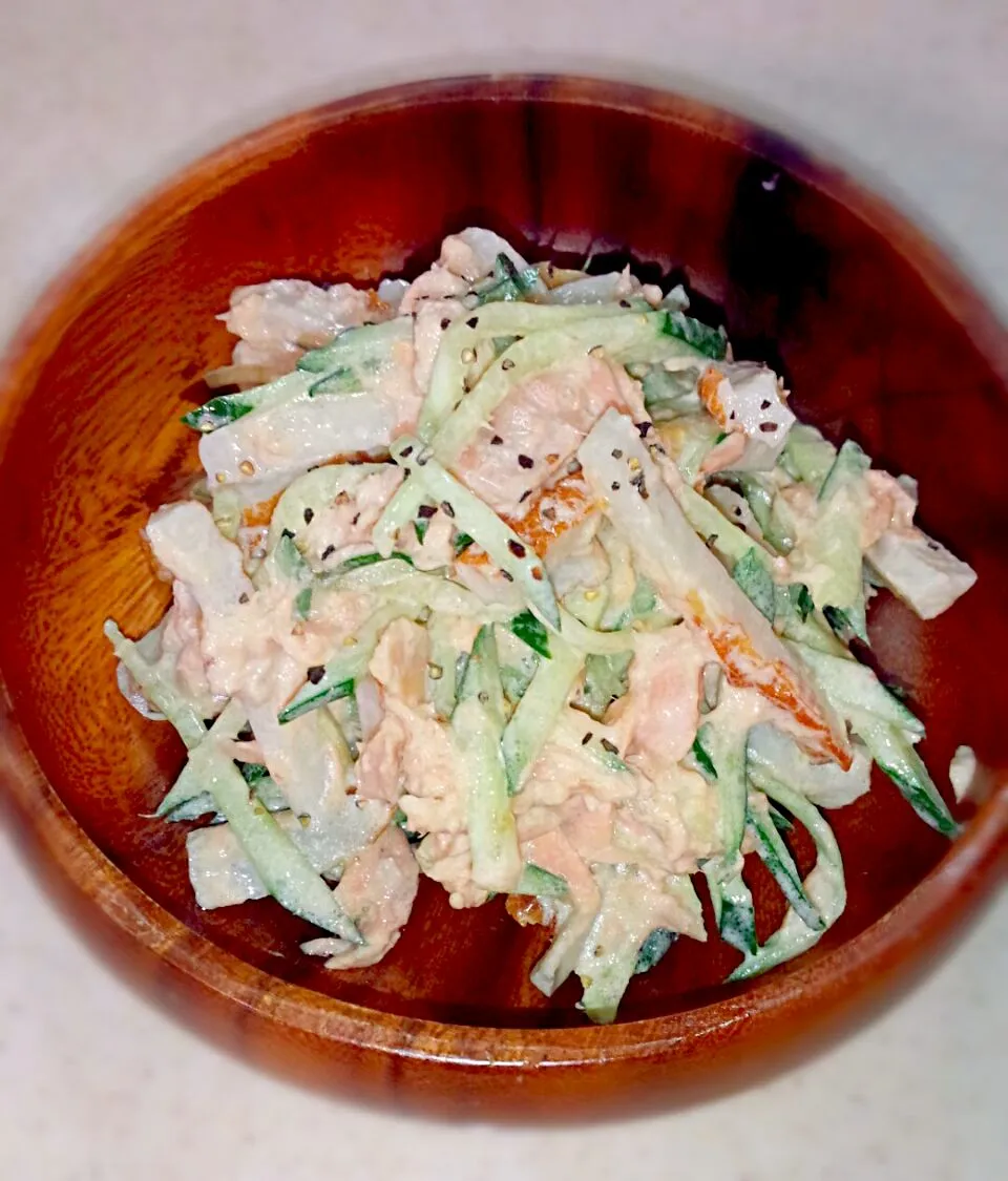 ちくわときゅうりのツナマヨサラダ♡|ゆっこさん