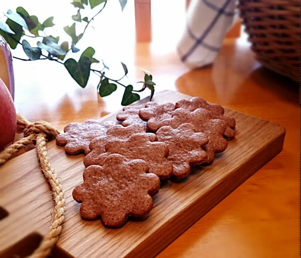 Snapdishの料理写真:はやちんさんの🌸ミルクココアクッキー🌸|うさかめさん