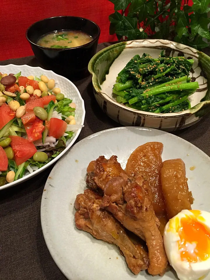 さくちんの手羽元と大根の味噌煮〜〜他|みなさん