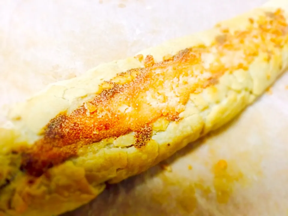 Snapdishの料理写真:Seasoned cod roe baguette|Masakiさん