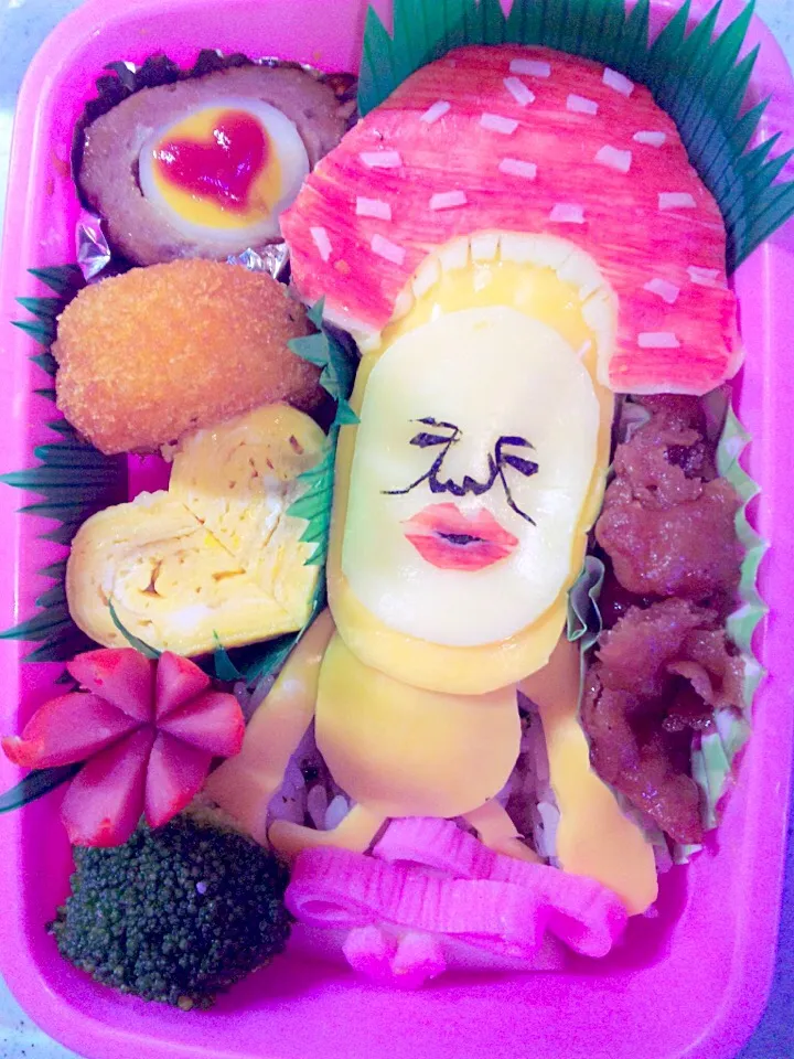 Snapdishの料理写真:リアル！ベニキノコビトキャラ弁❤️|5mamさん