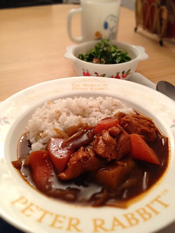 ブラックカレーの晩ごはん|TToshipieさん