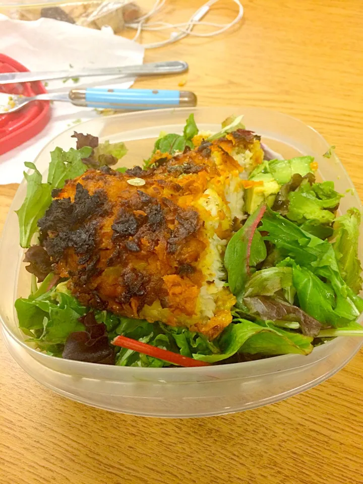 Snapdishの料理写真:Sweet Potato Crusted Catfish|Talia Martelliさん