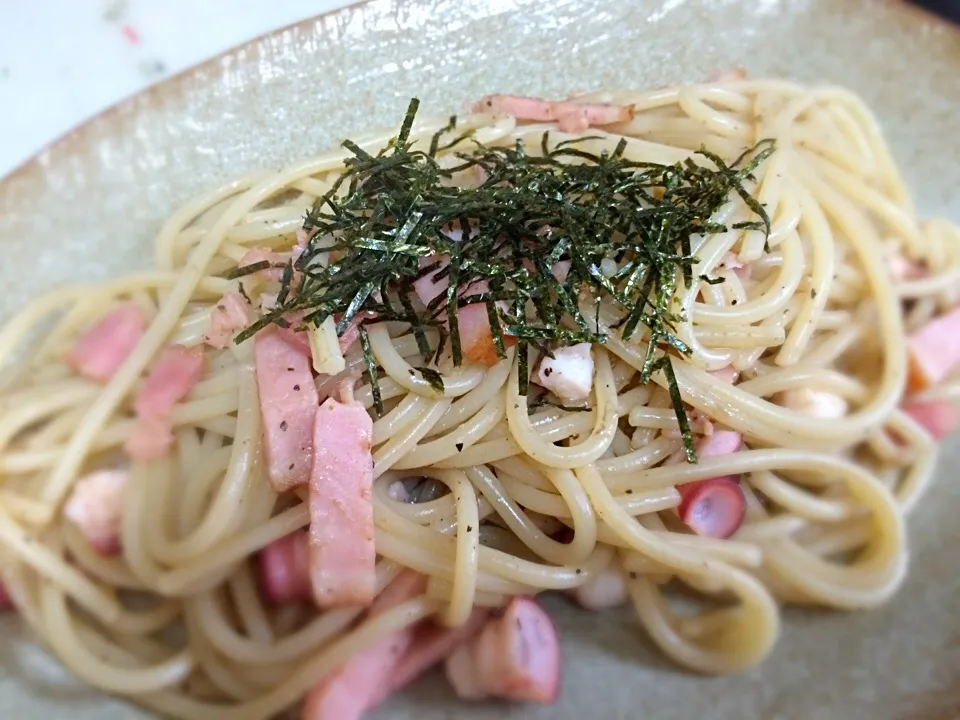 ベーコンとタコの和風パスタ🍝|buhizouさん