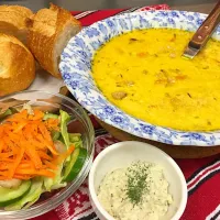 Smoked bacon soup lunch|Melinda Nagyさん