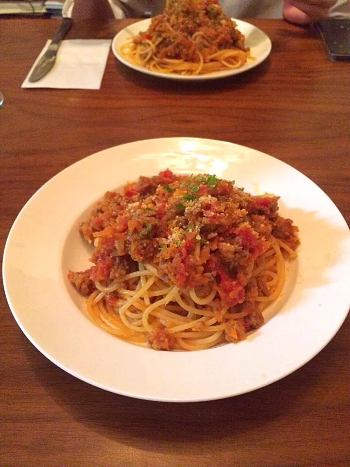 スパゲッティ ボロネーゼ|えごさん