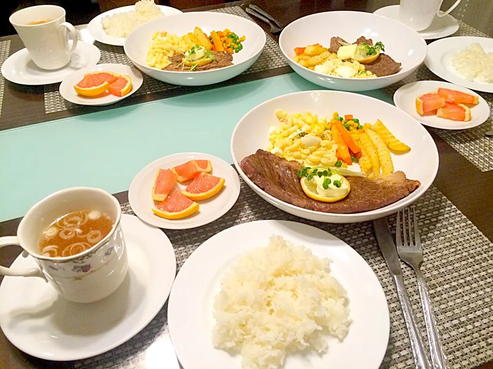 tonight dinner..beefsteak!(⌒▽⌒)|marian ilanoさん