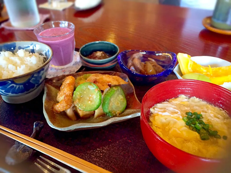 すまやどぅあか浜やーさんの朝食|くぅ♪さん