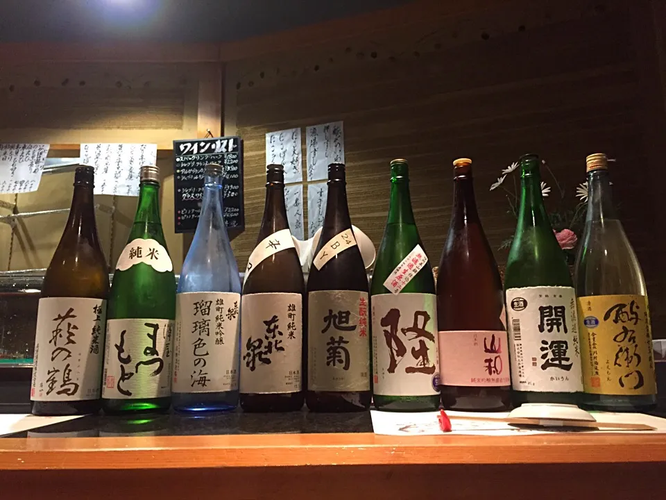 日本酒勢揃い|金子 雄介さん