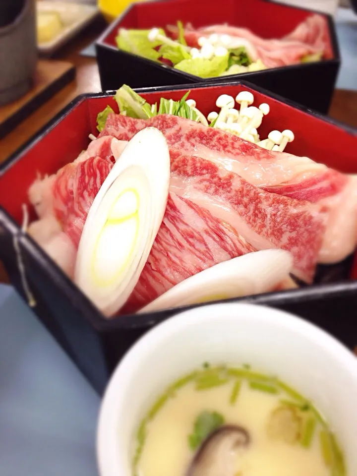 Hida Beef Sukiyaki|Sam: photos by iPhoneさん