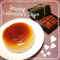 Snapdishの料理写真:✤チーズスフレケーキとブランデーの生チョコでバレンタイン✤|ひさよさん