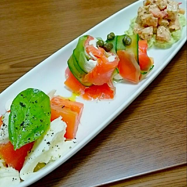 前菜三種盛考 前菜3種盛り/Yuki | Snapdish[スナップディッシュ] (ID:if80Ca)