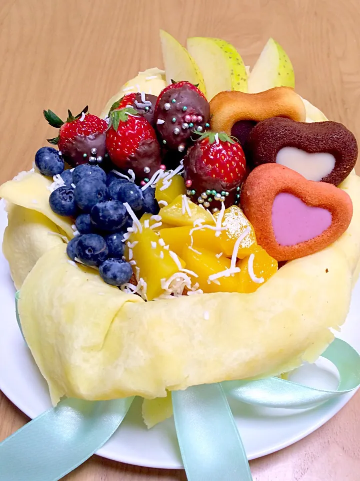 Snapdishの料理写真:クレープケーキ♡|ゆかさん