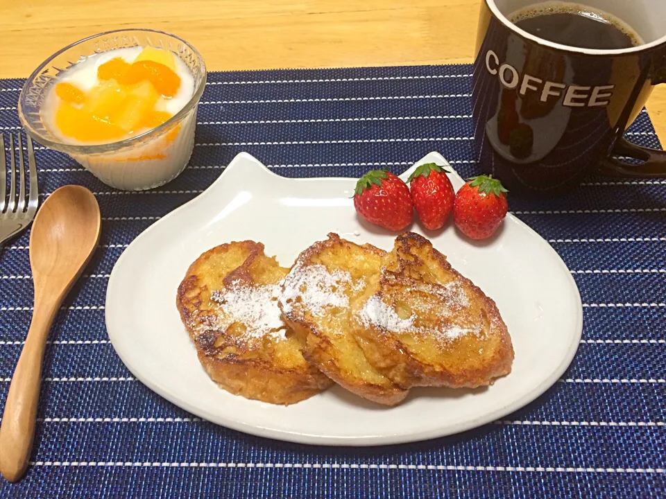 フレンチトーストで朝ごはん|misakiさん