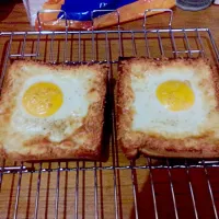 cheesy baked egg toast #homemade|Stella Widowatiさん