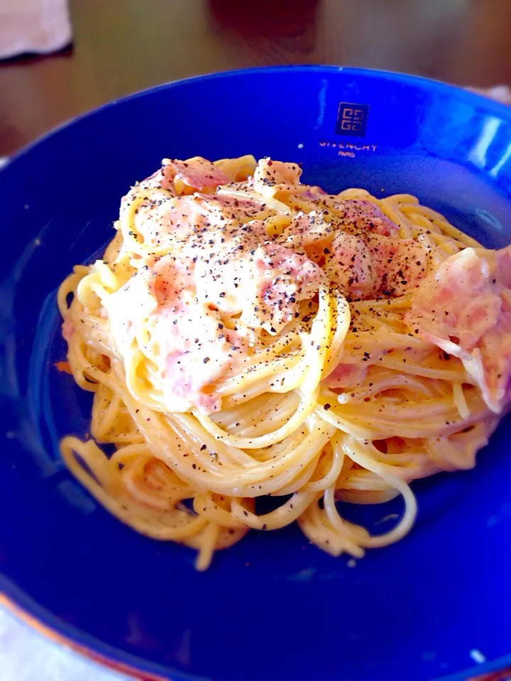 久しぶりにカルボナーラ🍝|kashisuさん