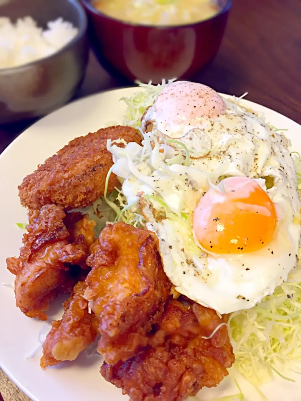 から揚げ定食|流線形さん