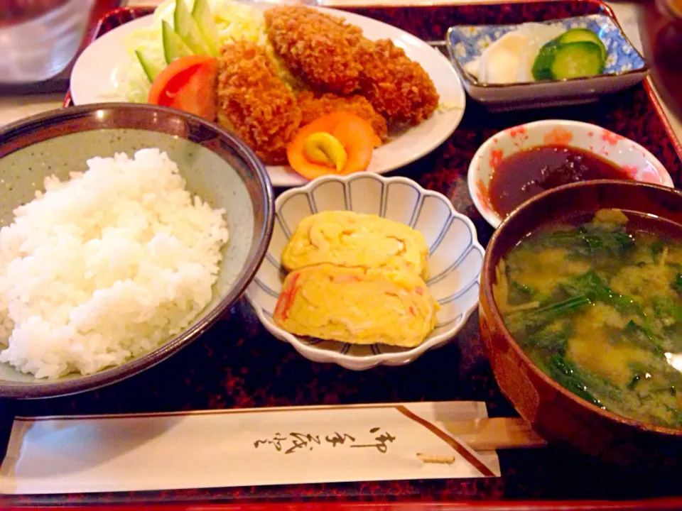 カキフライ定食|マニラ男さん