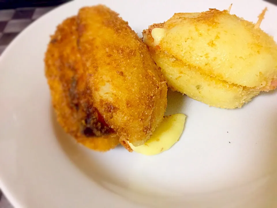 Batata com bacon e queijo|mimi monさん