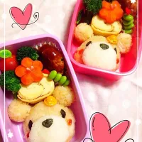 Snapdishの料理写真:ご飯大量で誤魔化σ(^_^;)クマさん弁当☆|Konomi  Kataseさん