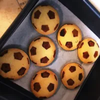 Snapdishの料理写真:サッカーボールクッキー！|kana((( ⍥ )))さん