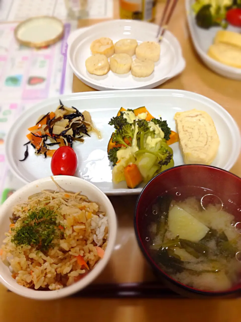 晩ご飯🌙ホタテ取られるー！💦|かわちさん