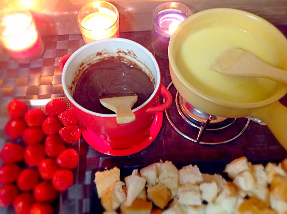 Fondue queijo e chocolate|mimi monさん