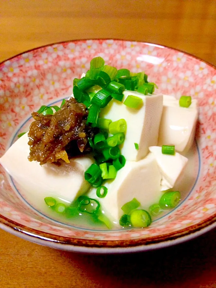 Snapdishの料理写真:湯豆腐🍀蕗味噌で|まいりさん