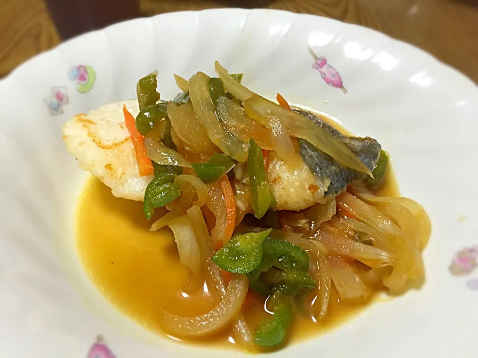 白身魚苦手な子たちに〜ホキの焼き漬け…これなら、食べるんだょね(^^;;|Hiroko Suzukiさん