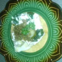 Jalapeño Chicken Taco #eggwhites#greensalsa#spinach#Breakfast/Brunch|Christygrlさん