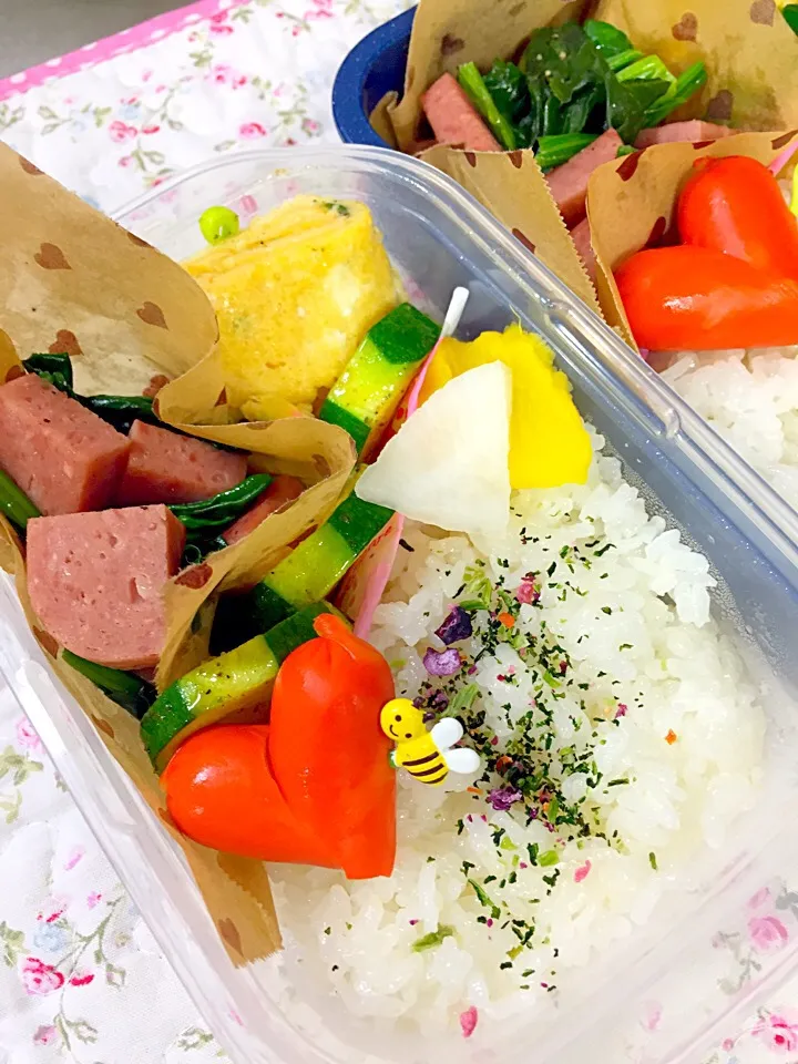 Snapdishの料理写真:スパム弁当|くるみるくさん