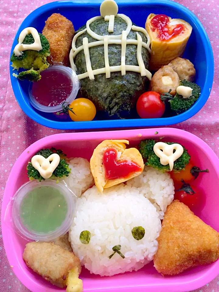 Lunch box☆Ressha Sentai ToQger/Right🚂ﾗｲﾄ / ﾄｯｷｭｳ1号&Korilakkuma🐻ｺﾘﾗｯｸﾏ|🌈Ami🍻さん