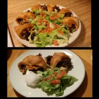 Snapdishの料理写真:Cheeseburger Crescent Rolls with Lettuce Tomato and Sour Cream. #hecooks|Dan Williamsさん