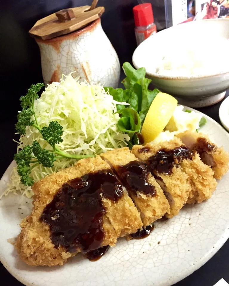 ✨がっつりロースカツ定食✨|中さんさん