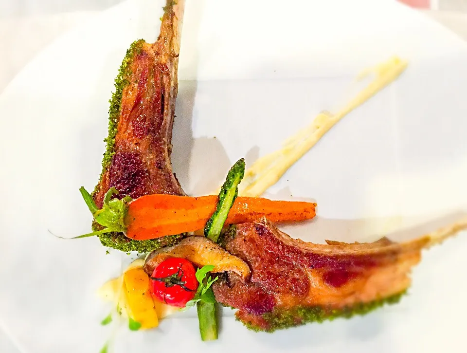 Lamb chop, crusted parsley|chef louisさん