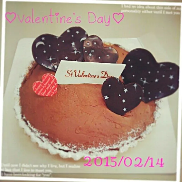 Snapdishの料理写真:♡Valentine's cake♡|さくらさん