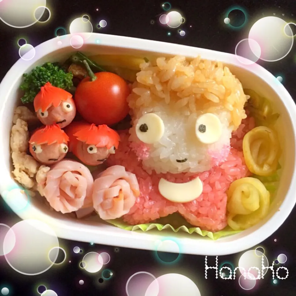 Snapdishの料理写真:ポニョ弁当(*^o^*)♪|hanakoさん