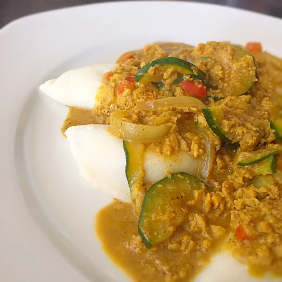 Curried Veggie Ground Perogies|T.E.Dennisさん